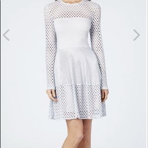 BCBG A-Line Long-Sleeve Dress